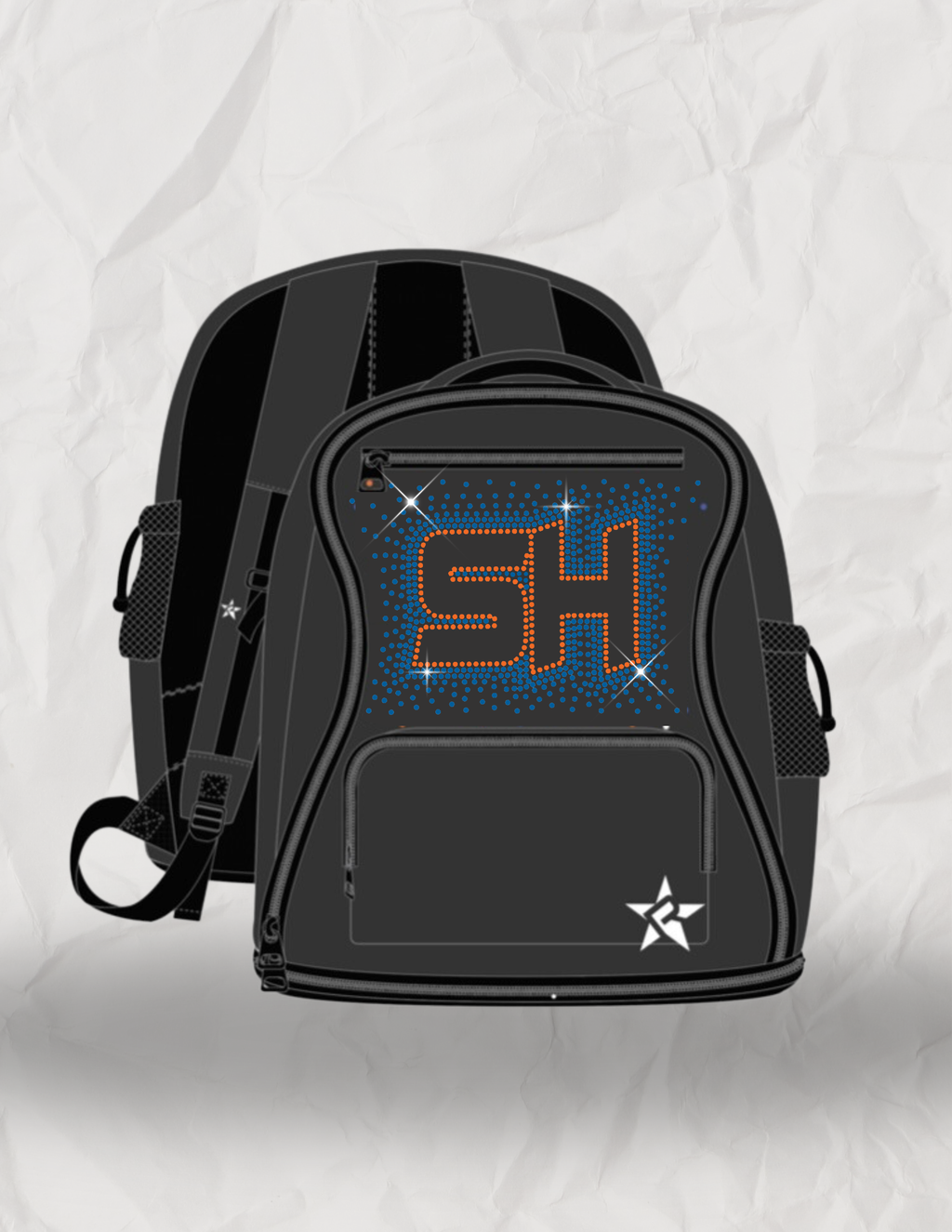 SH RHINESTONE REBEL BACKPACK - NEOPRENE