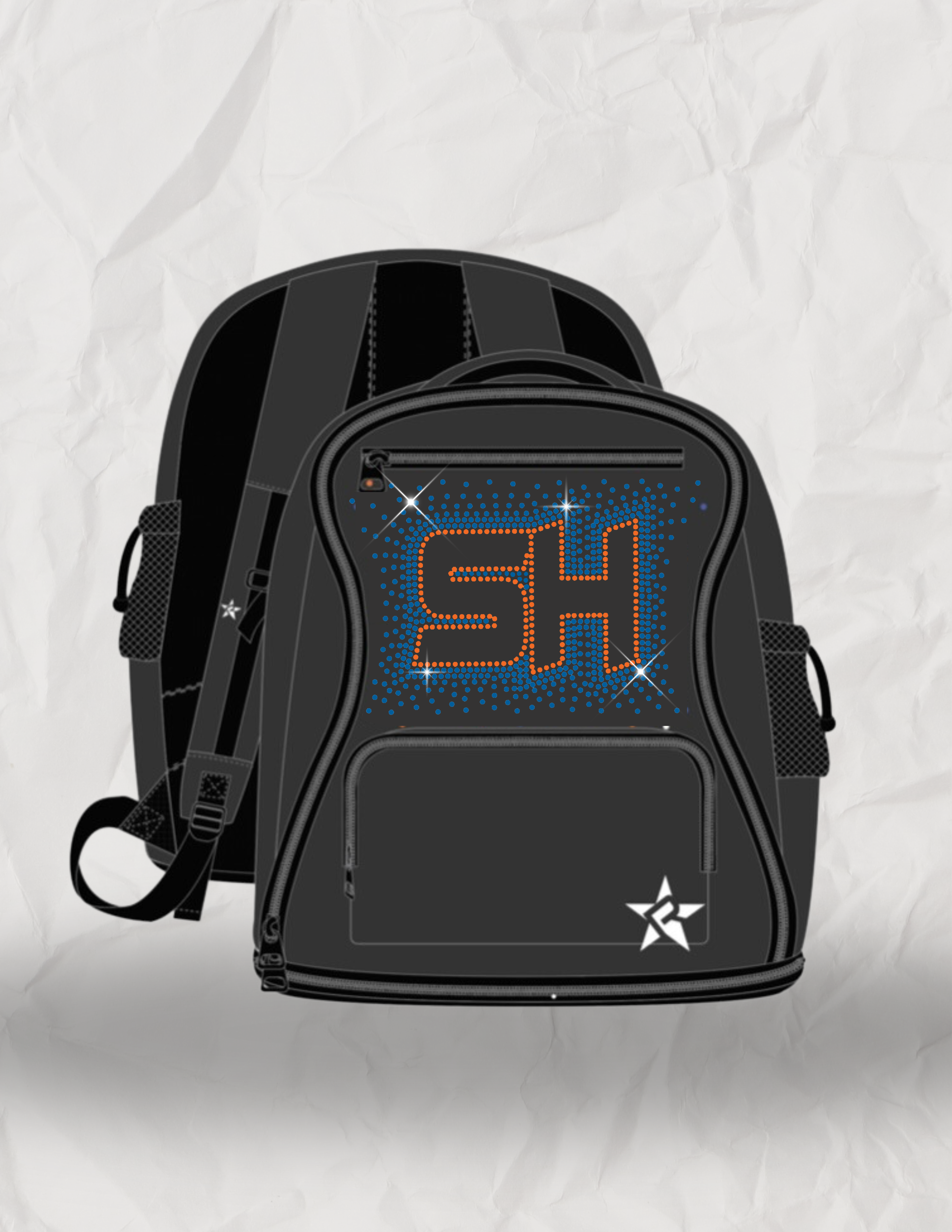 SH RHINESTONE REBEL BACKPACK - NEOPRENE