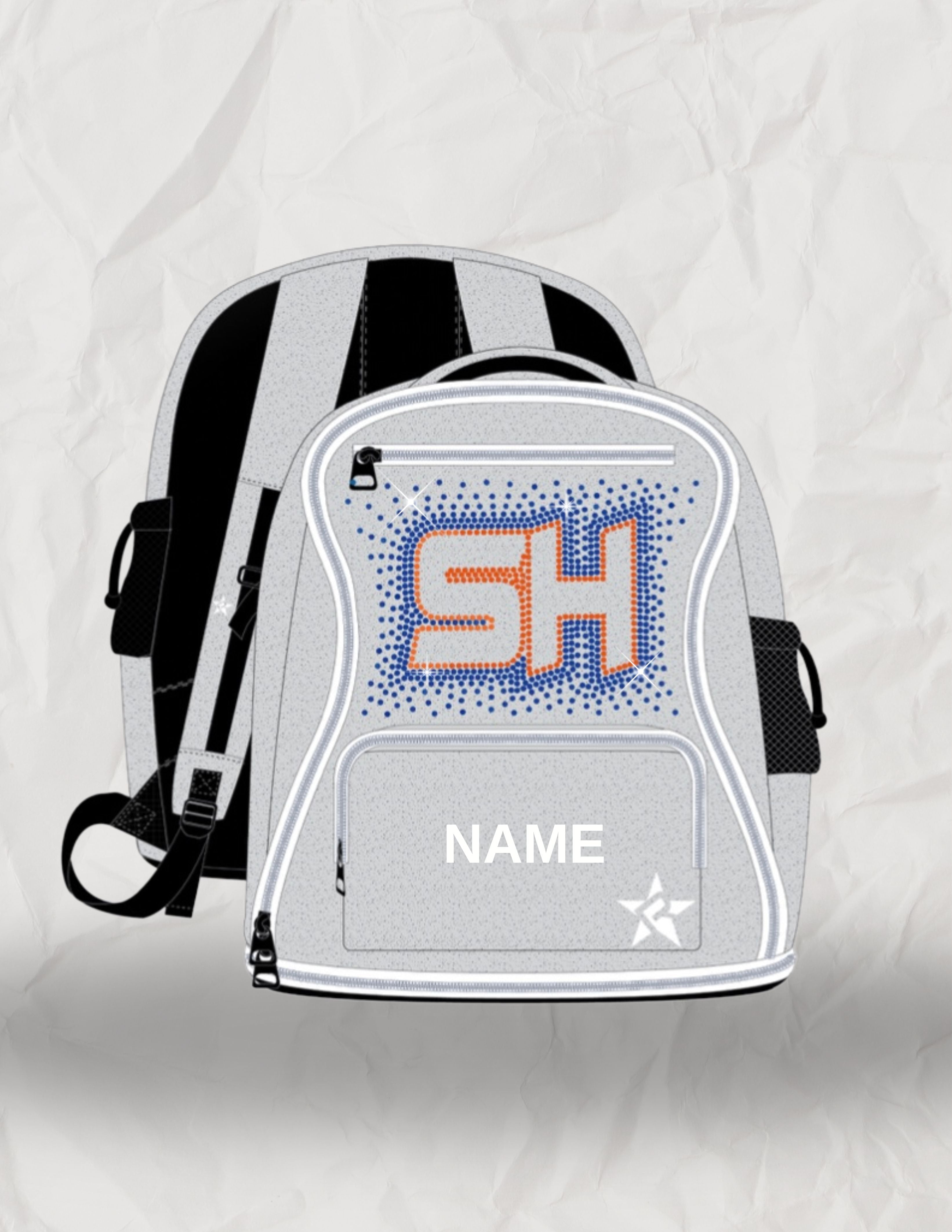 SH RHINESTONE REBEL BACKPACK - OPALESCENT