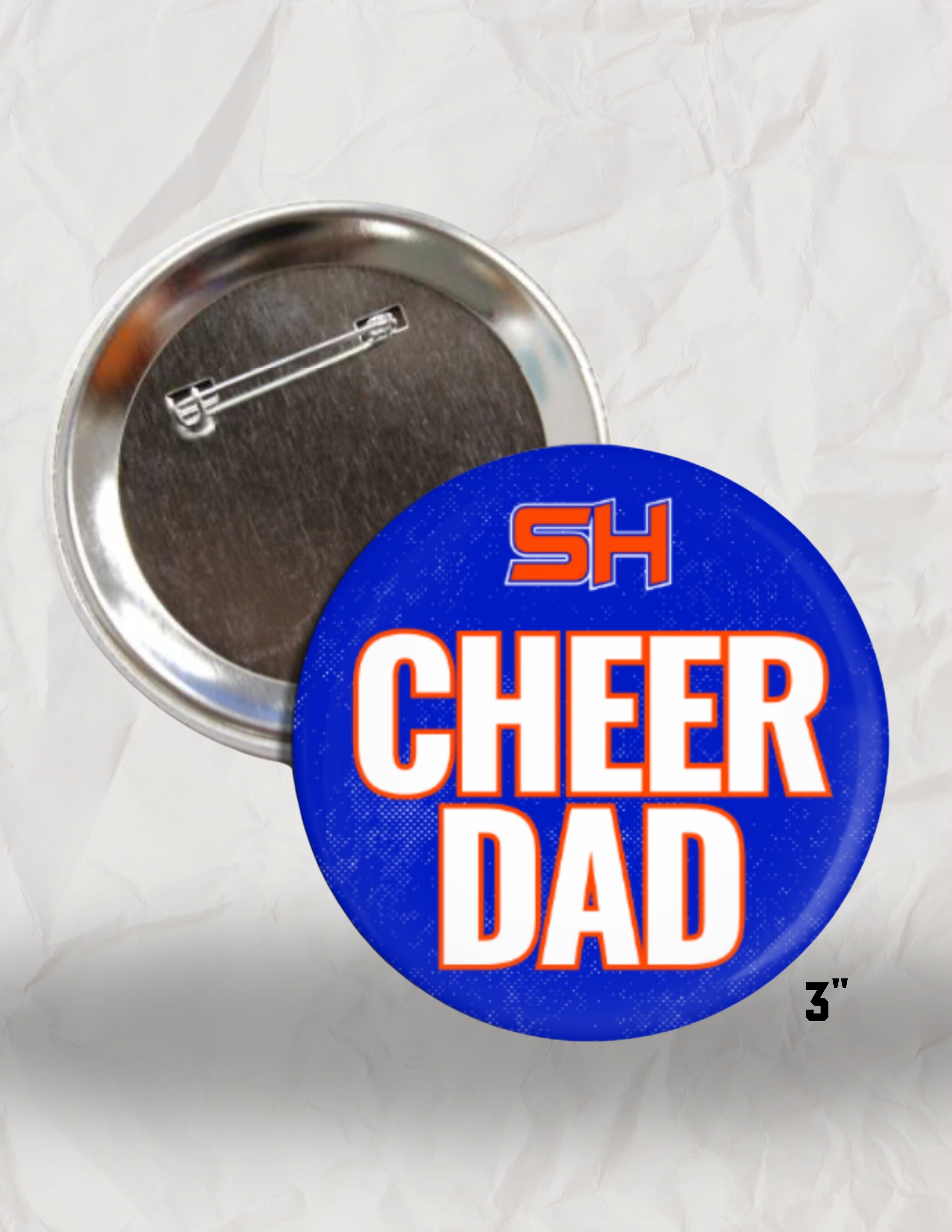 CHEER DAD BUTTON