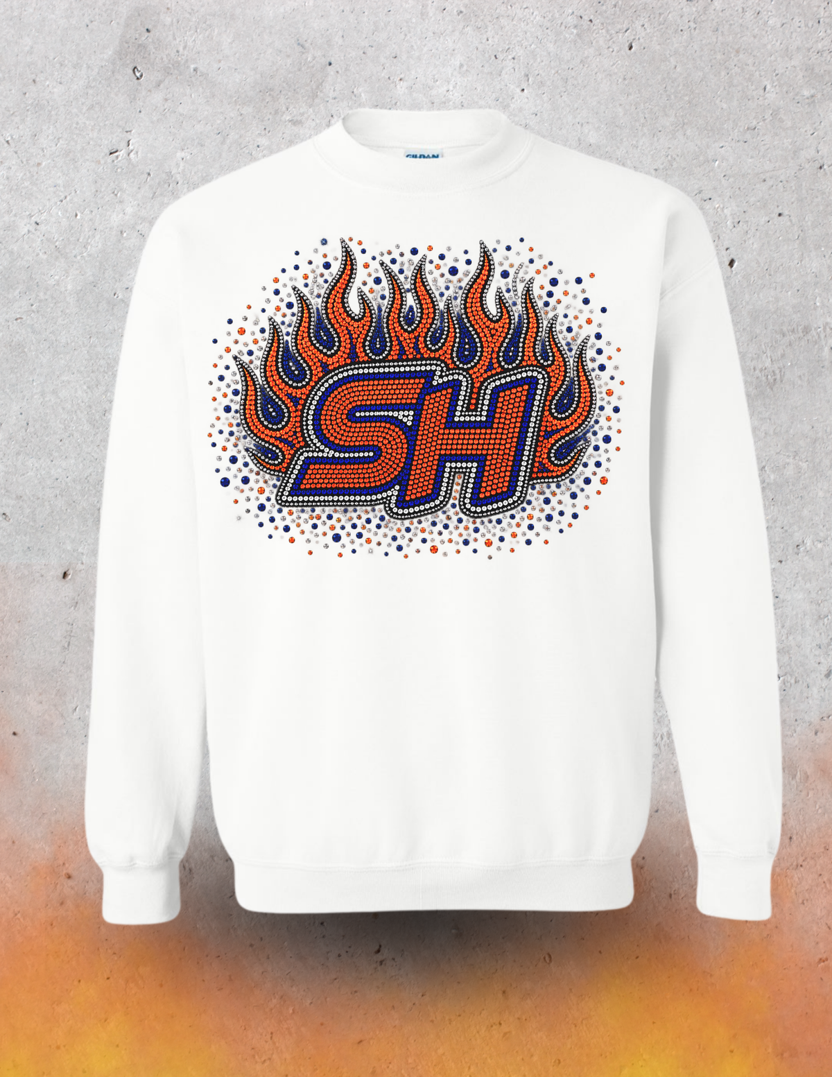 *PRE-ORDER* RHINESTONE CREWNECK